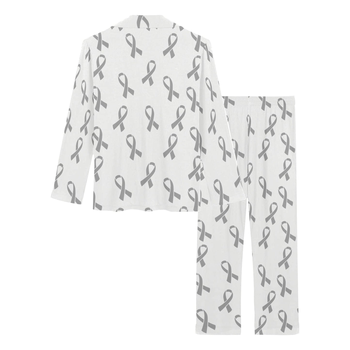 Brain cancer Pattern Print Design 01 Women's Long Pajama Set