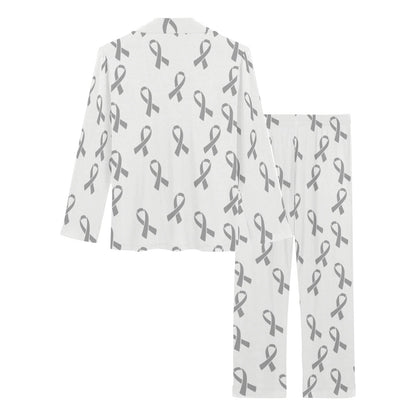 Brain cancer Pattern Print Design 01 Women's Long Pajama Set