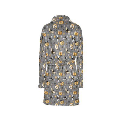 Honey Bee Print Design LKS301 Women's Fleece Robe