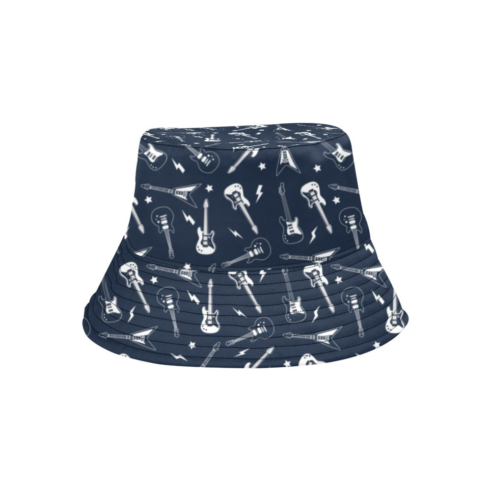 Electric Guitar Print Design LKS402 Unisex Bucket Hat