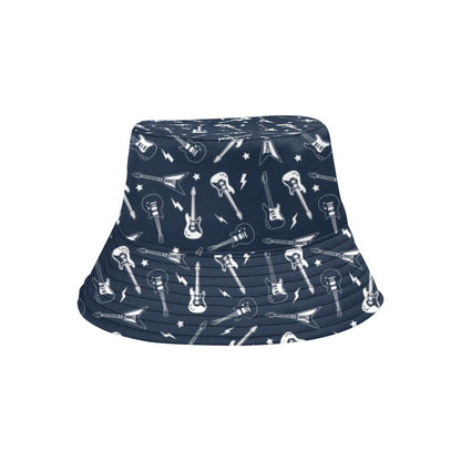 Electric Guitar Print Design LKS402 Unisex Bucket Hat