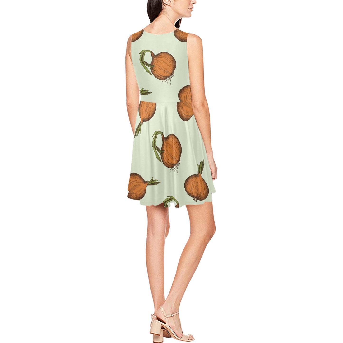 Onion Pattern Print Design A05 Sleeveless Dress