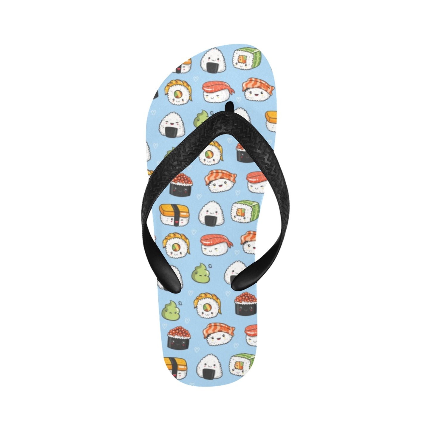 Sushi Print Design LKS303 Flip Flops