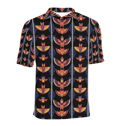 Totem Print Design LKS301 Men Polo Shirt