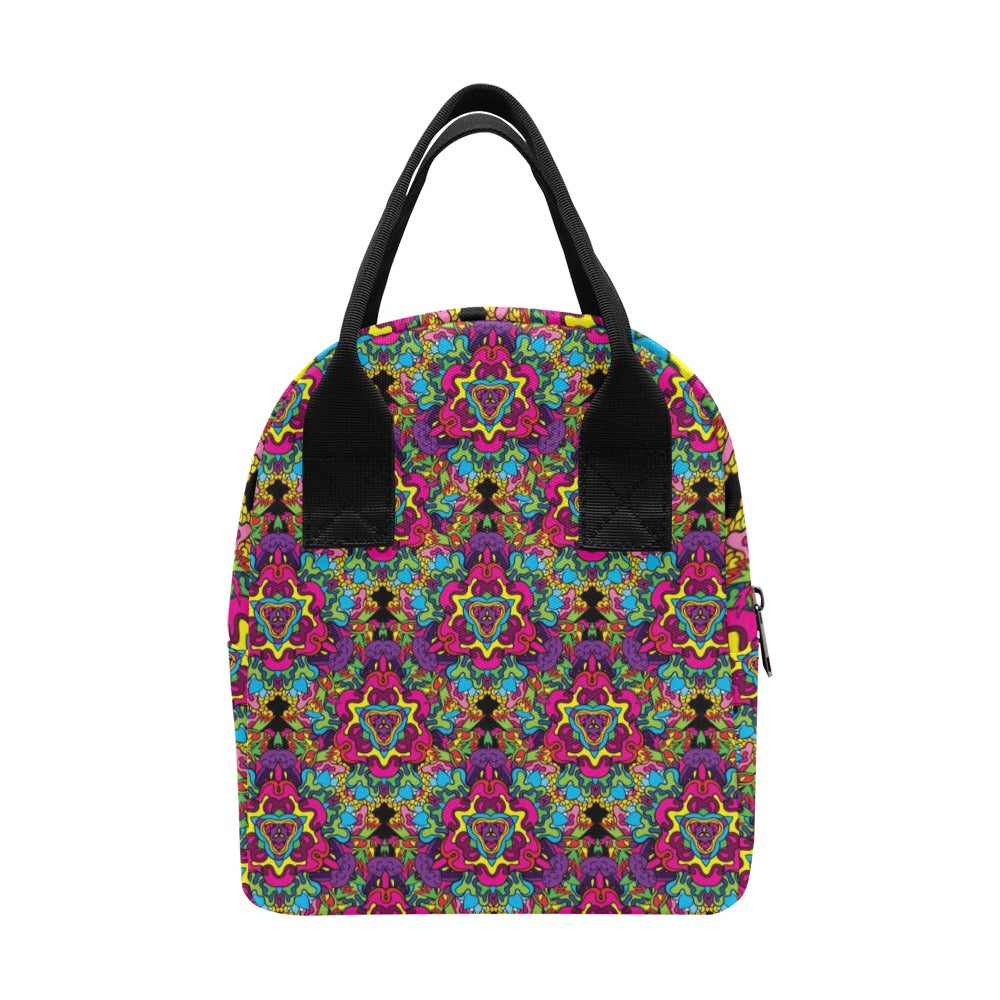 Trippy Print Design LKS303 Insulated Lunch Bag