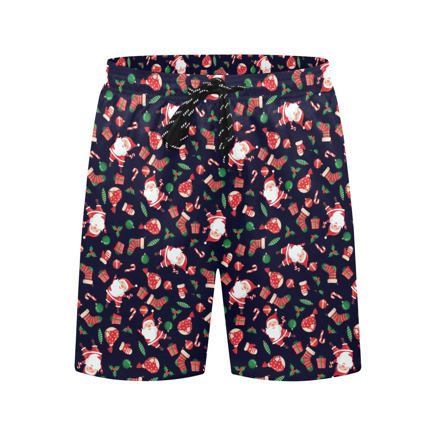 Santa Christmas Themed Print Design LKS304 Men's Swim Trunks Beach Shorts