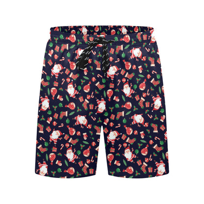 Santa Christmas Themed Print Design LKS304 Men's Swim Trunks Beach Shorts