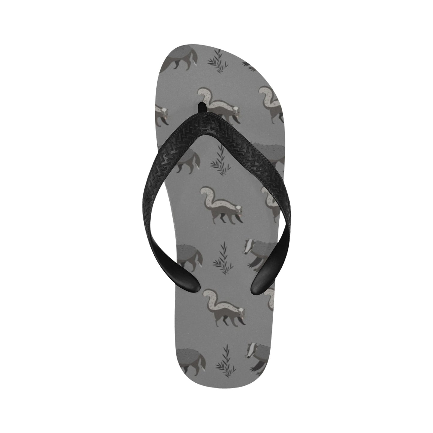 Skunk Print Design LKS301 Flip Flops