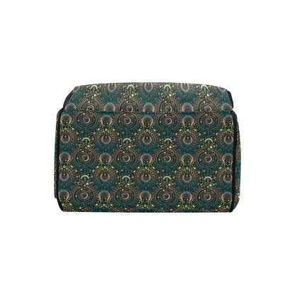 Sun Moon Print Design LKS307 Diaper Bag Backpack