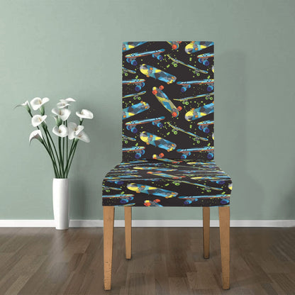 Skateboard Print Design LKS305 Dining Chair Slipcover