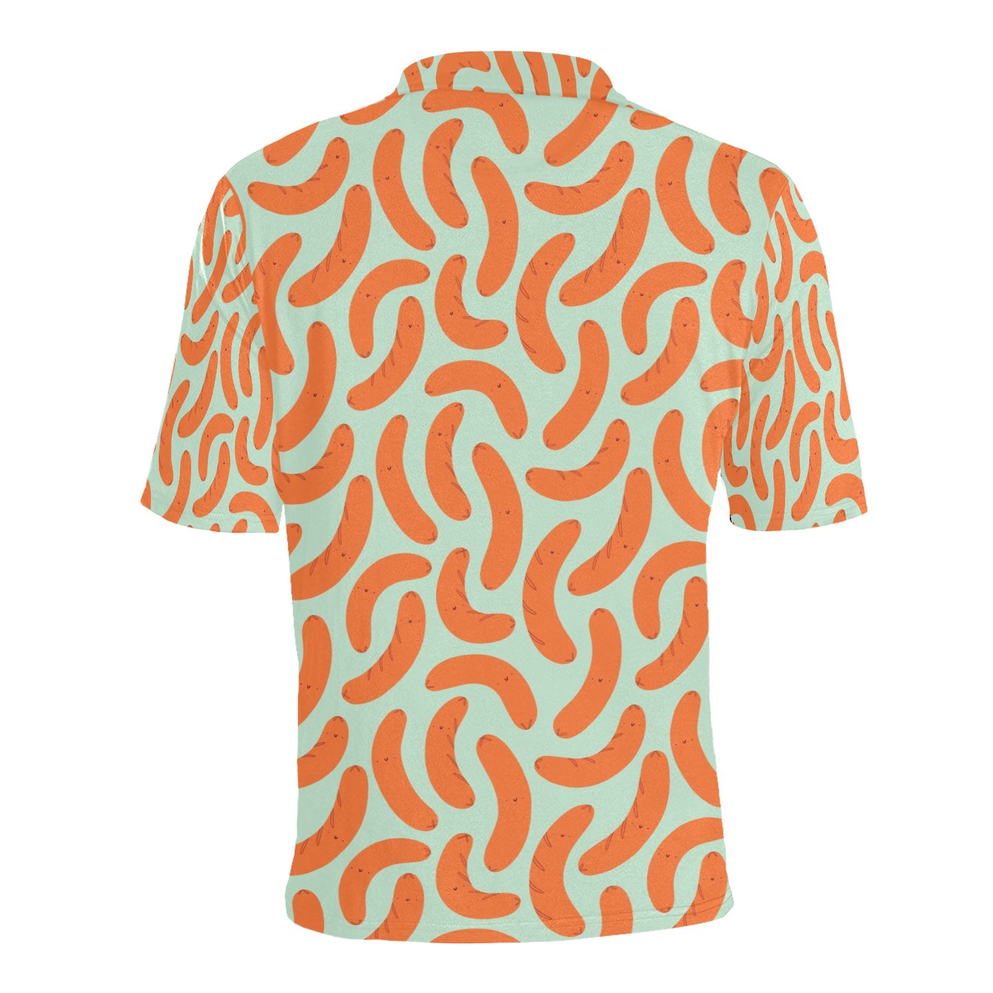 Sausage Print Design LKS304 Men Polo Shirt