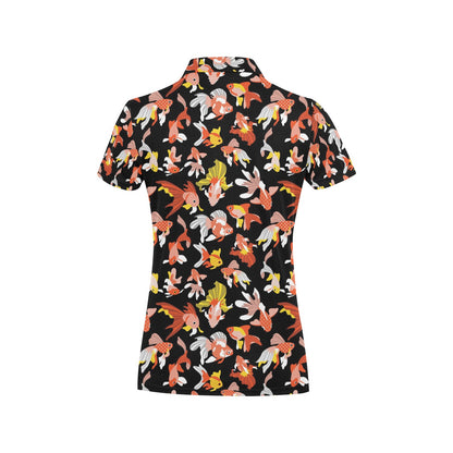 Goldfish Print Design LKS401 Women's Polo Shirt