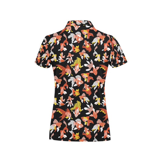 Goldfish Print Design LKS401 Women's Polo Shirt