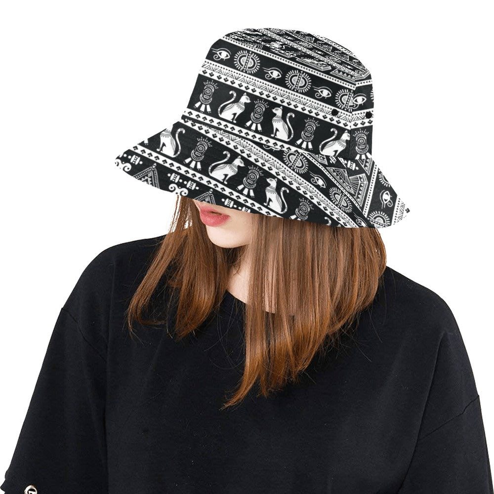 Tribal Pattern Print Design LKS305 Unisex Bucket Hat
