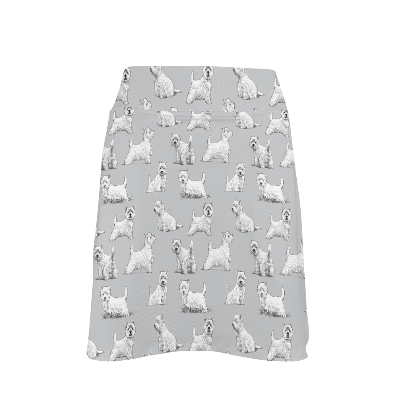 Scottish Terriers Print Design LKS3011 17" Golf & Pickleball Skort with Pockets