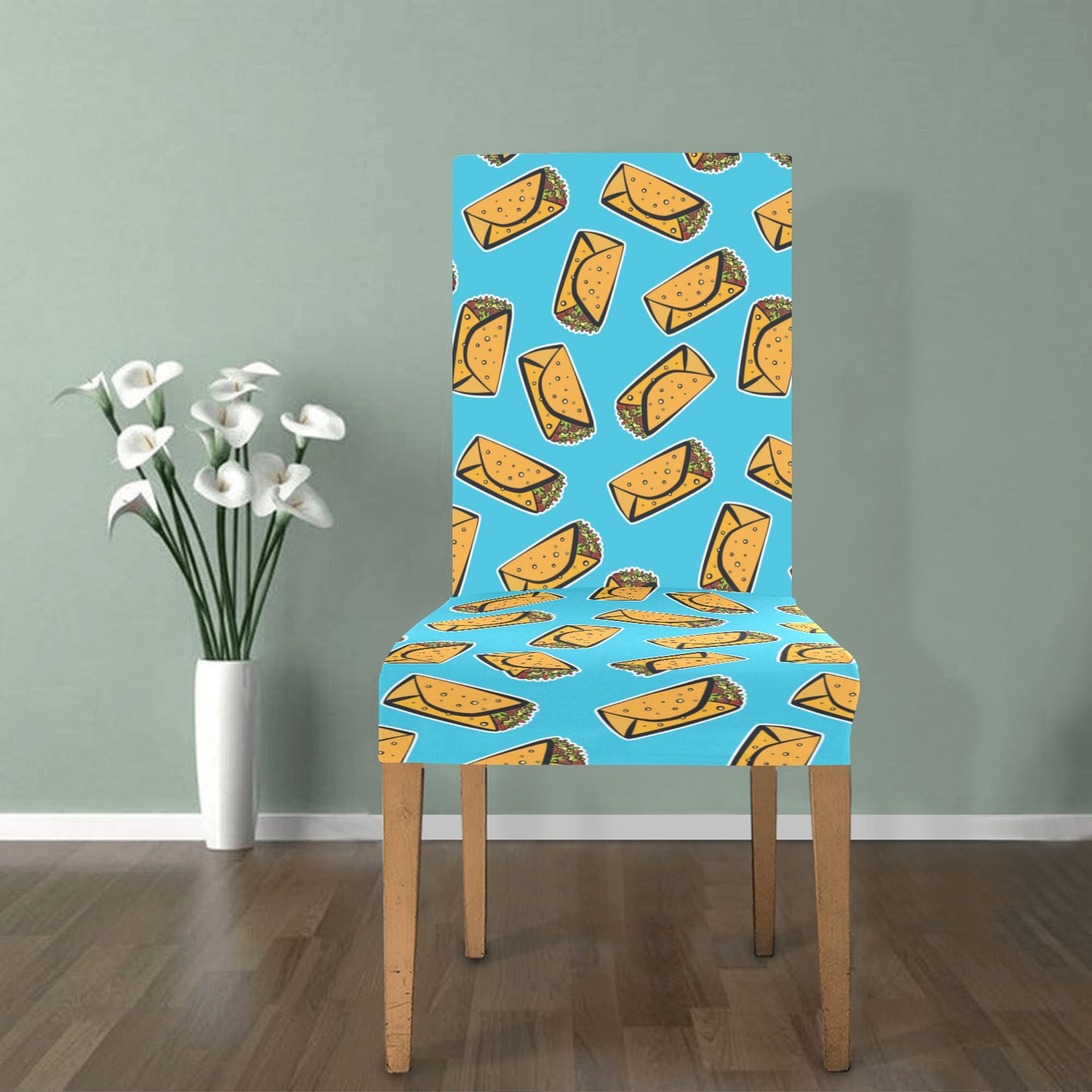 Burrito Print Design LKS301 Dining Chair Slipcover