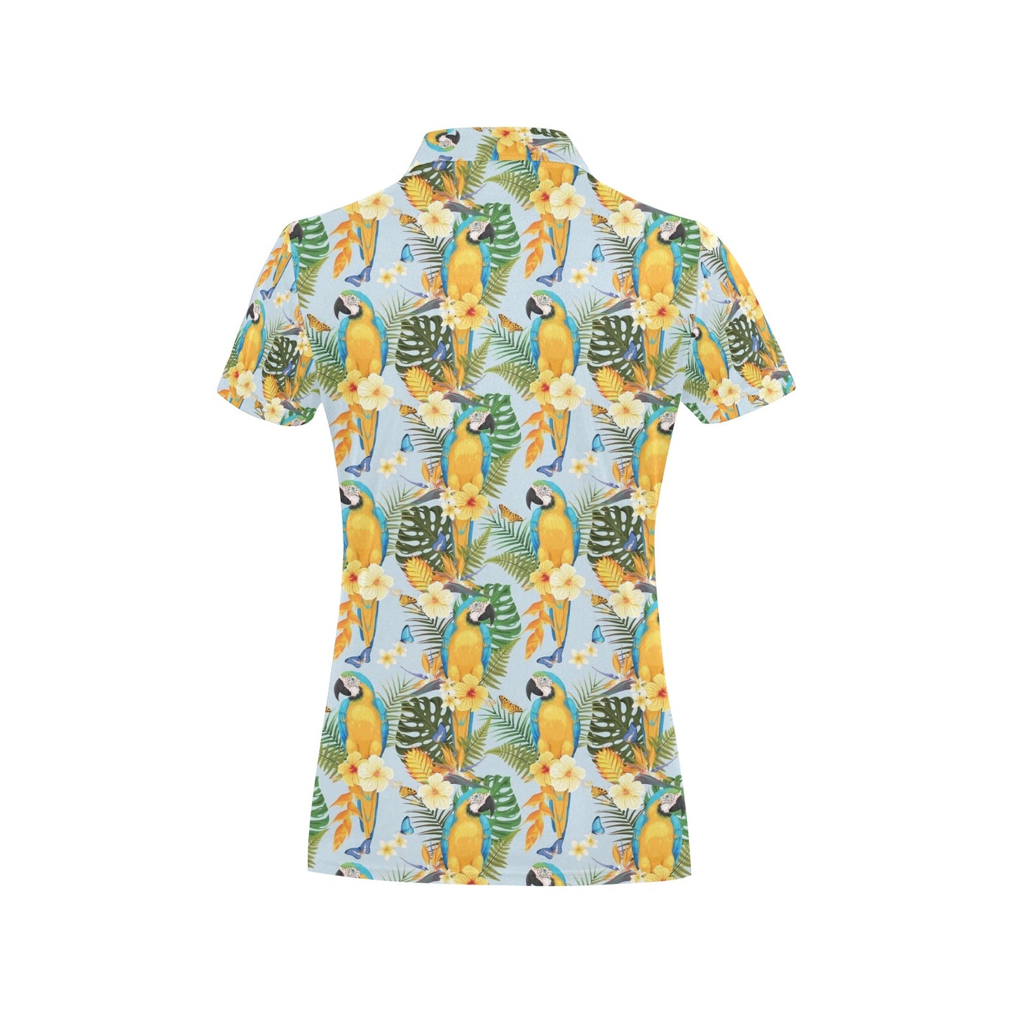 Parrot Pattern Print Design A04 Women's Polo Shirt