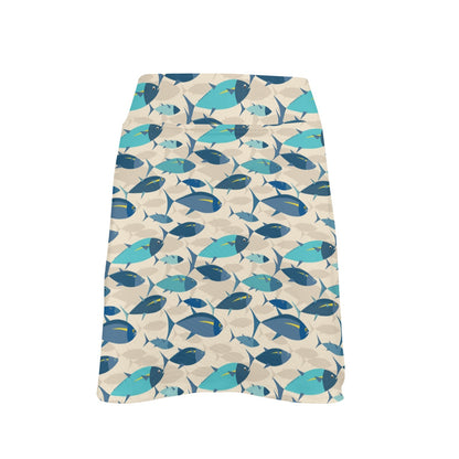 Tuna Fish Print Design LKS302 17" Golf & Pickleball Skort with Pockets