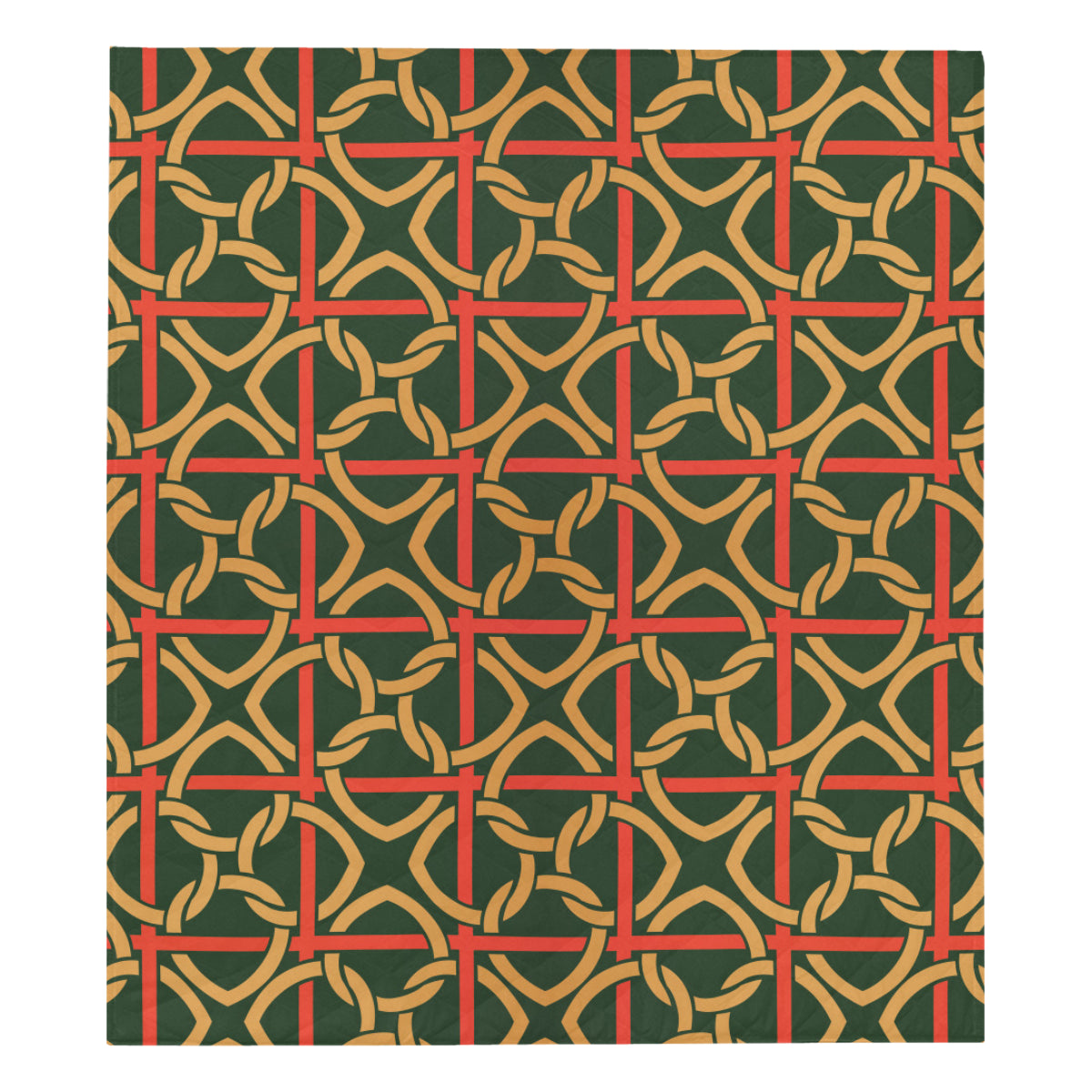 Irish Pattern Print Design 01 Premium Quilt