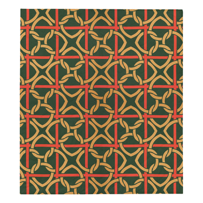 Irish Pattern Print Design 01 Premium Quilt