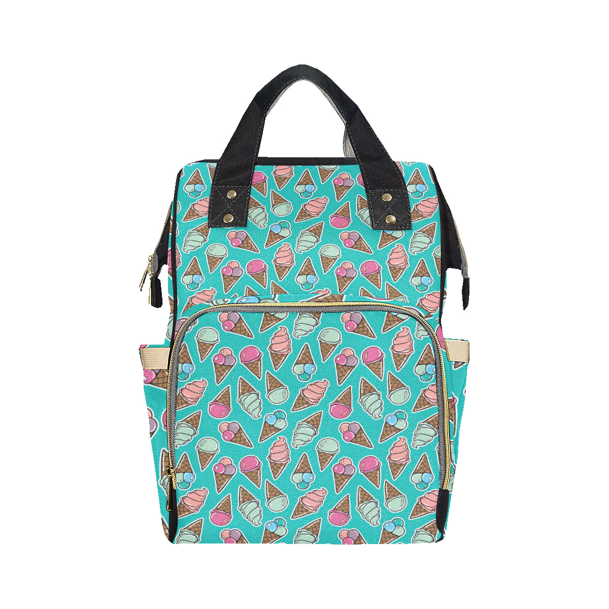 Ice Cream Pattern Print Design IC01 Diaper Bag Backpack
