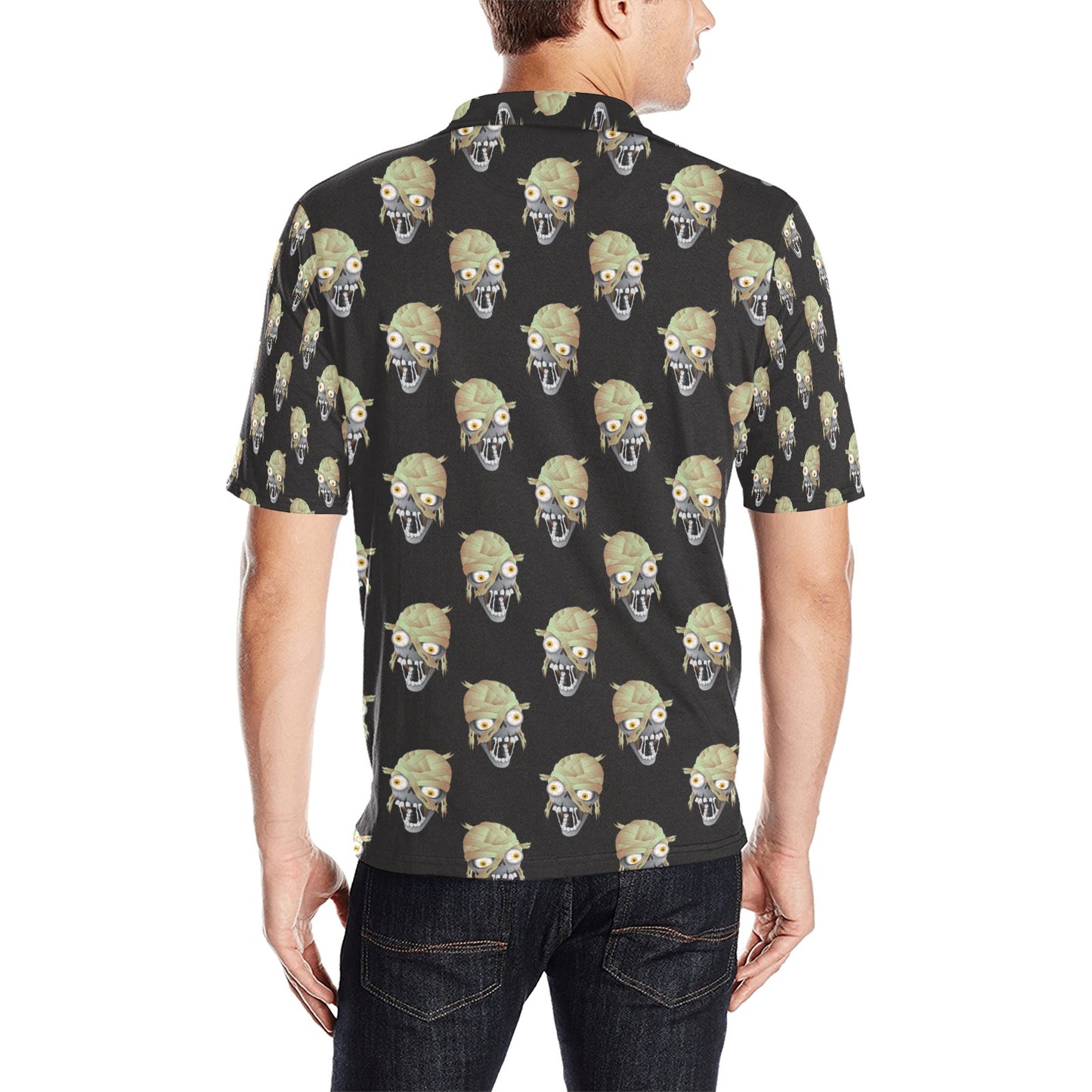Mummy Print Design LKS304 Men Polo Shirt