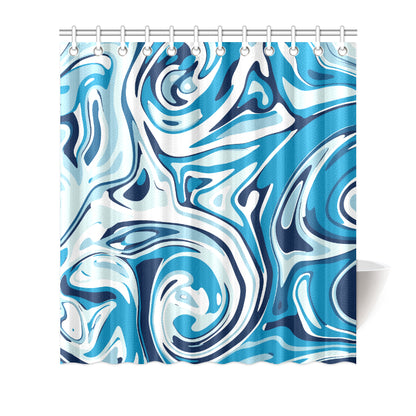 Liquid Pattern Print Design 05 Shower Curtain