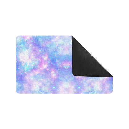 Galaxy Stardust Pastel Color Print Rubber Doormat
