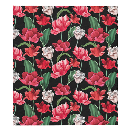 Tulip Pattern Print Design TP08 Premium Quilt