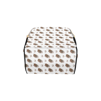 Aztec Wolf Pattern Print Design 02 Diaper Bag Backpack