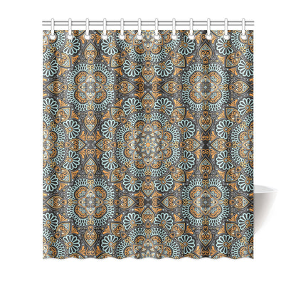 Mandala Pattern Print Design 05 Shower Curtain