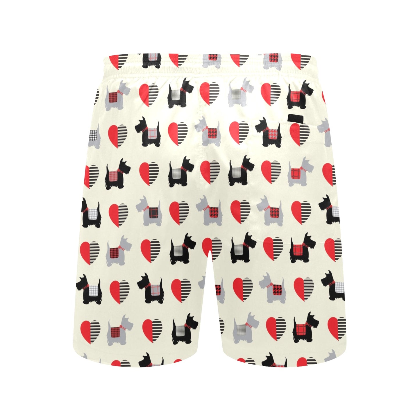 Scottish Terriers Print Design LKS3010 Men's Swim Trunks Beach Shorts