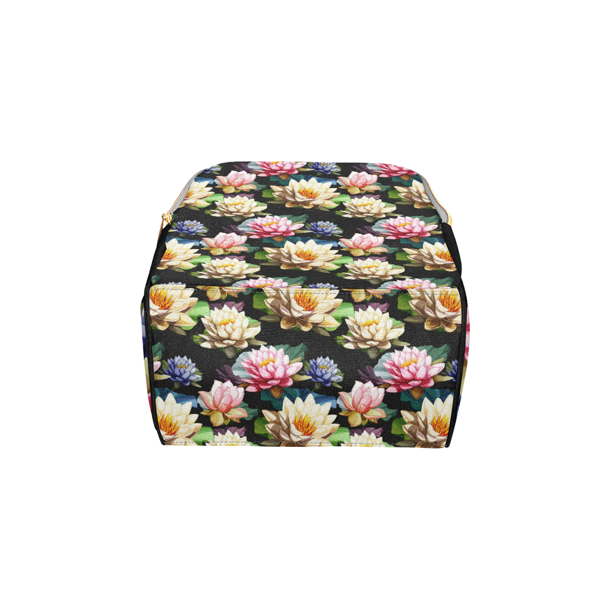 Water Lily Pattern Print Design WL02 Diaper Bag Backpack