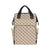 Boston Terrier Pattern Print Design 02 Diaper Bag Backpack