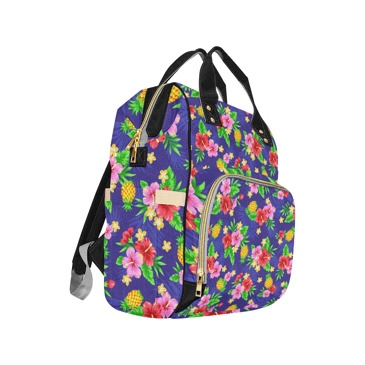 Hawaiian Themed Pattern Print Design H05 Diaper Bag Backpack