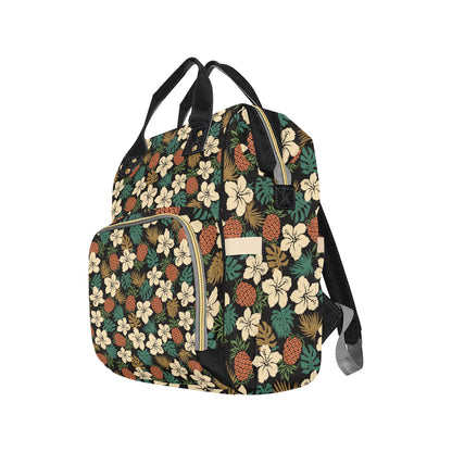 Hawaiian Themed Pattern Print Design H08 Diaper Bag Backpack