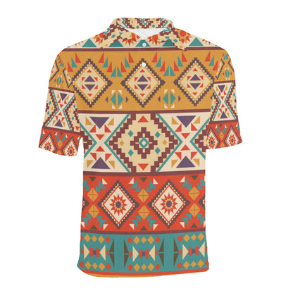Navajo Pattern Print Design A01 Men Polo Shirt