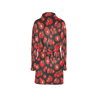 Tomato Print Design LKS303 Women's Fleece Robe