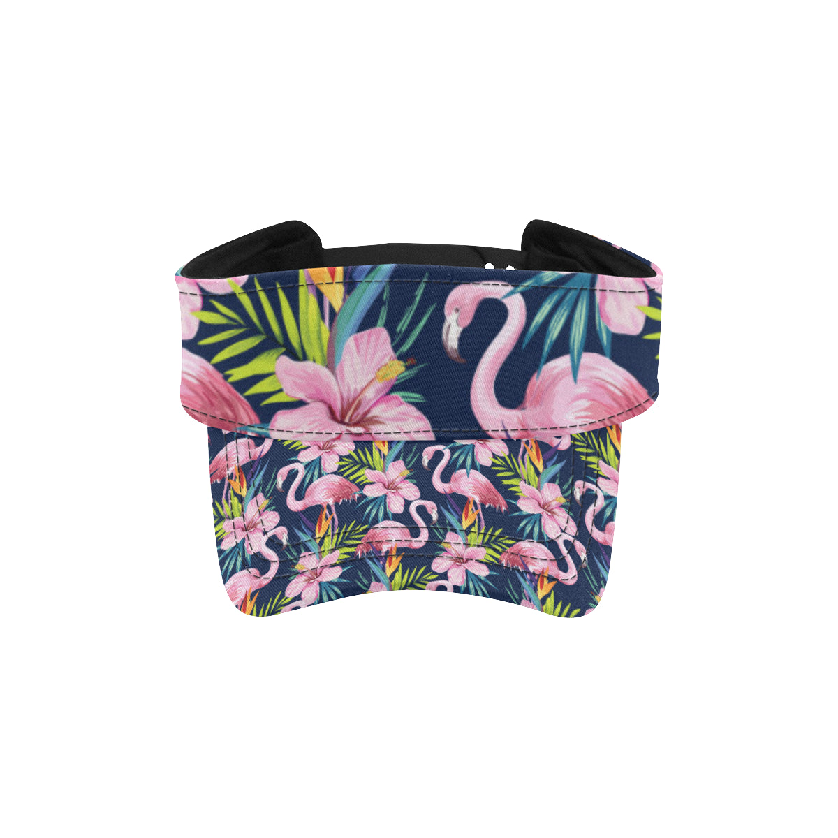 Flamingo Hibiscus Print Unisex Sun Visor
