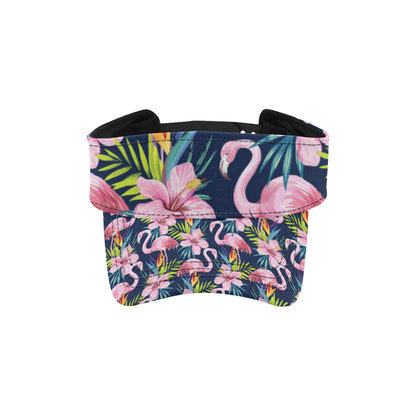 Flamingo Hibiscus Print Unisex Sun Visor