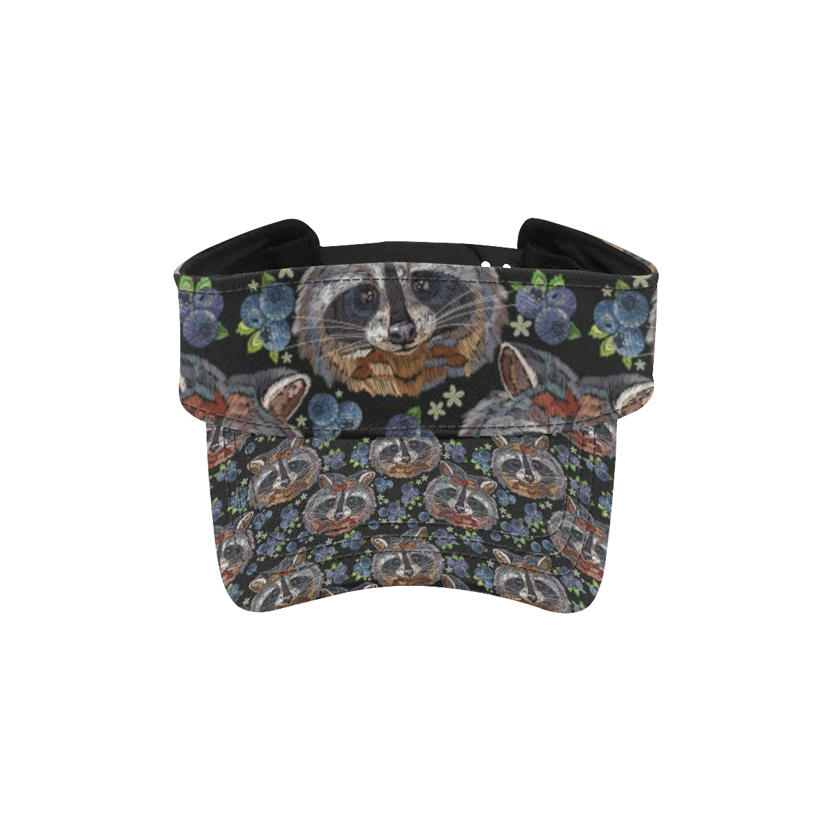Raccoon Pattern Print Design A03 Unisex Sun Visor