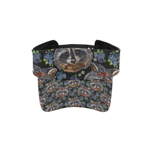 Raccoon Pattern Print Design A03 Unisex Sun Visor
