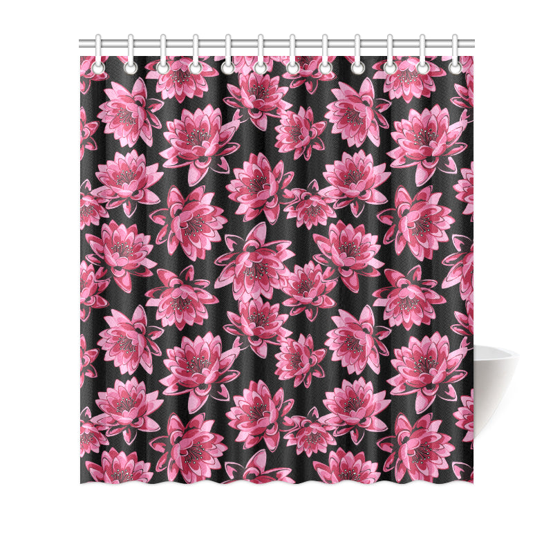 Lotus Pattern Print Design 03 Shower Curtain