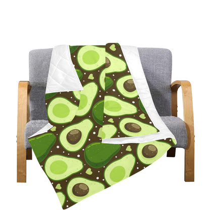 Avocado Pattern Print Design AC04 Premium Quilt