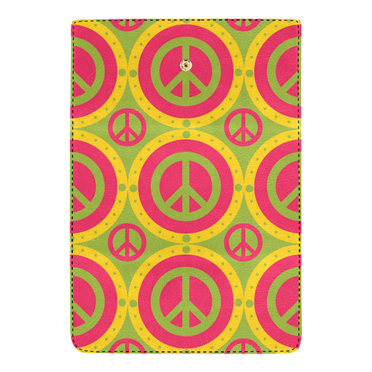 Peace Sign Pattern Print Design A01 Women's Trifold Wallet