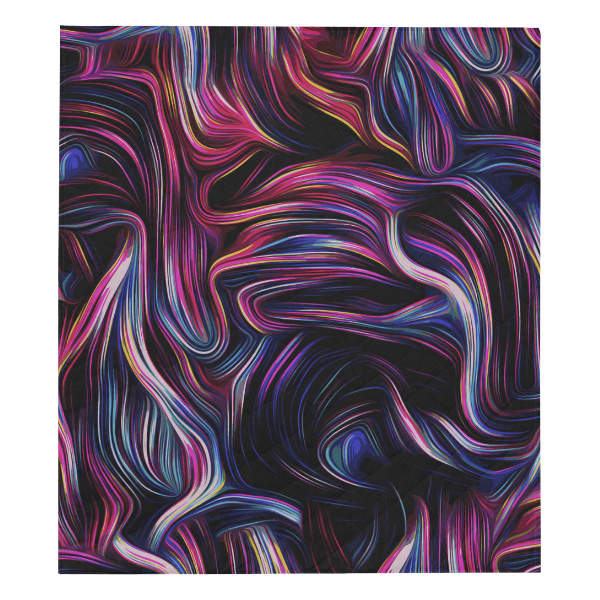 Liquid Pattern Print Design 01 Premium Quilt
