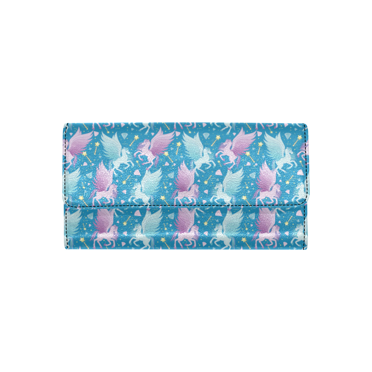 Pegasus Pattern Print Design 04 Women's Trifold Wallet