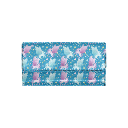 Pegasus Pattern Print Design 04 Women's Trifold Wallet