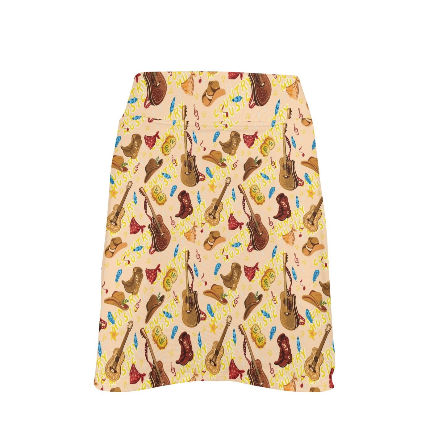 Western Lifestyle Print Design LKS303 17" Golf & Pickleball Skort with Pockets