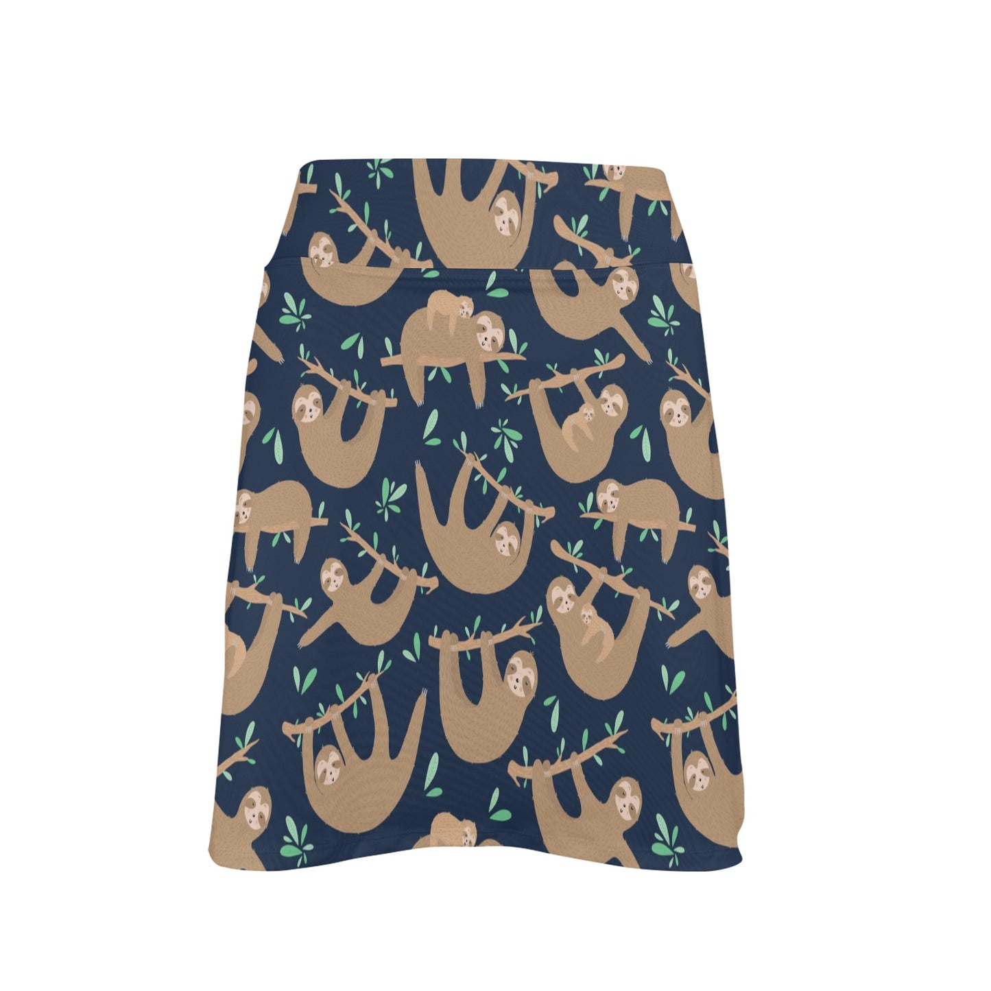 Sloth Print Design LKS307 17" Golf & Pickleball Skort with Pockets